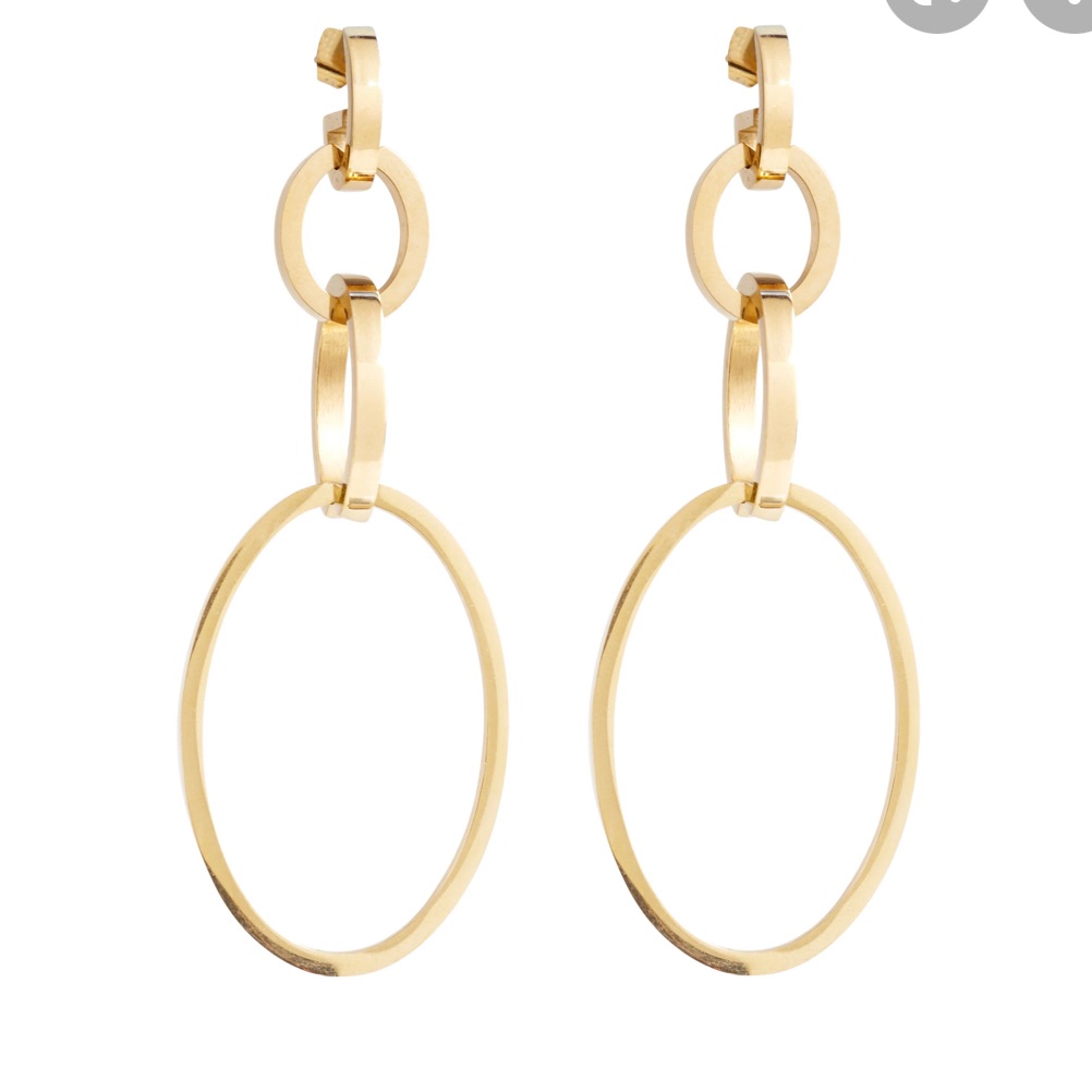 Vita Fede Gold Tri-Hoop Detachable Earrings